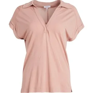 Reiss Daria Polo Shirt Blush