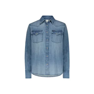 Dames spijker lange mouw western shirt Lee MT