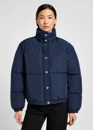 Lee – Relaxed short Puffer Jacket – Indigo