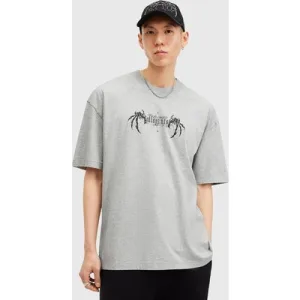 AllSaints Angelic Ss Crew Grey Marl