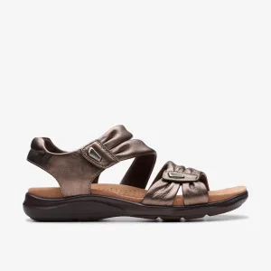 Kitly Ave Bronzen Leren Sandalen