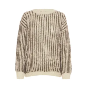 Ronde hals trui met lange mouwen voor dames Pulz Jeans Peyton