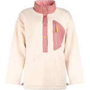 White Stuff Ayla Borg Popover Jacket Ivory Multi