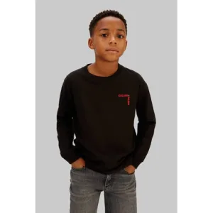 Calvin Klein longsleeve met backprint zwart