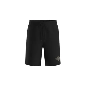 Men’s Hugo Damtus Embroidered Logo Shorts in Black