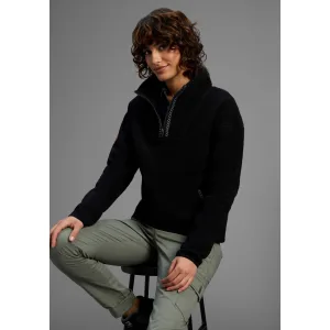 KangaROOS Fleecetrui van knuffelig sherpa fleece, half-zip