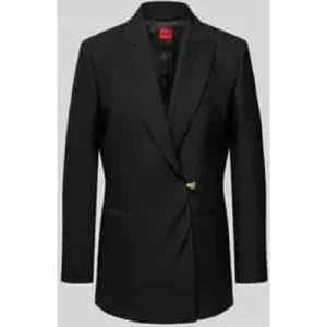 HUGO Getailleerde lange blazer met wikkellook, model ‘AMEANE’