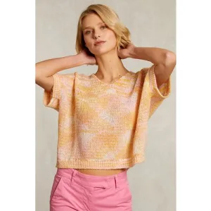 River Woods Pink Orange Striped Tank Top