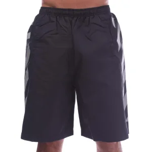 Herenzwemshort Off White Diagonal Surfer in zwart