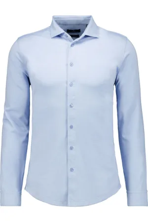 RAGMAN Overhemd blauw-grijs, Effen