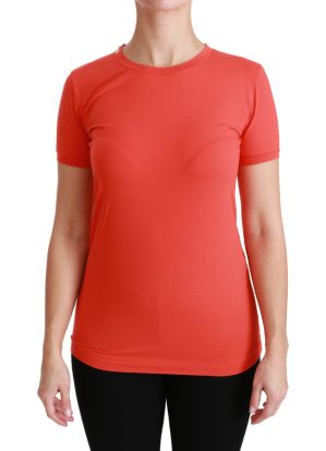 Dolce & Gabbana Rode Crewneck Korte Mouw T-shirt Katoenen Top