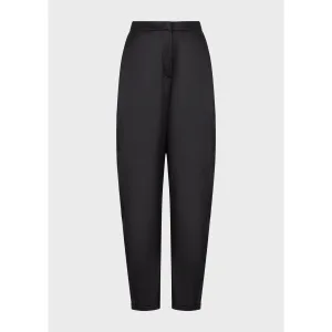 Women’s Emporio Armani Silk Trousers in Black