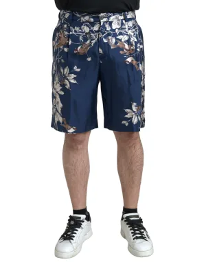 Vogelprint Zijden Shorts