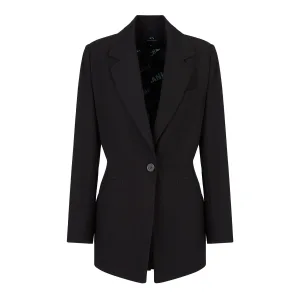 Armani Exchange Effen blazer dames/dames (Zwart)