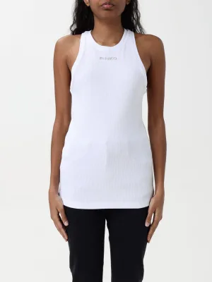 Geribde Tanktop Slim Fit