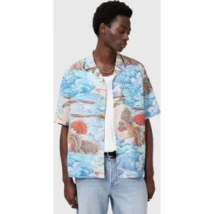 AllSaints Corsican Ss Shirt Willow Blue