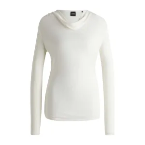 Boss Dames/Dames Eseyana Stretch T-shirt met lange mouwen (Wit)