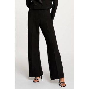 Morgan wide leg high waist broek zwart