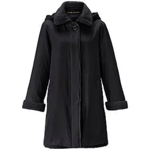 Jas alpaca en mohair Van Peter Hahn zwart