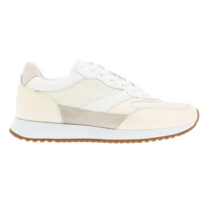 Boss Dames Kai Leren Hardloopschoenen (Wit)