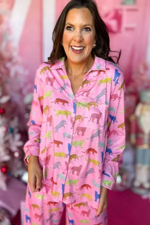 Luipaardprint Pyjama Set