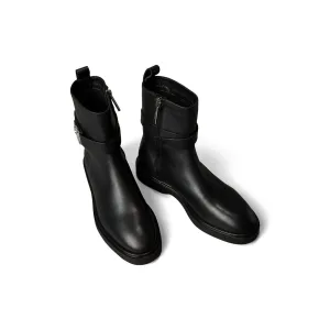 Calvin Klein Laarsjes ANKLE BOOT W/ METAL LOGO Boots, klassieke enkellaars, blokhak, met aantreklus