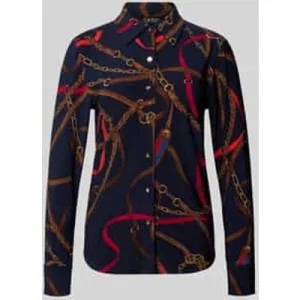 Lauren Ralph Lauren Regular fit overhemdblouse in all-over look, model ‘DAQUANE’