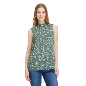 Mouwloze damesblouse met print Ragwear Angyc