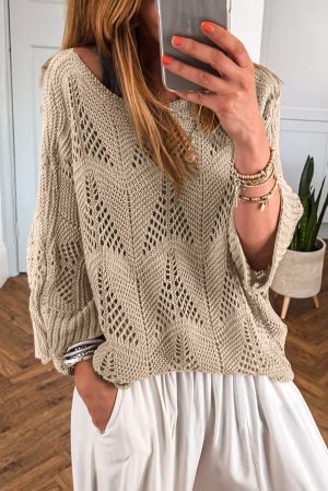 Gehaakte Trui met Uitsparingen