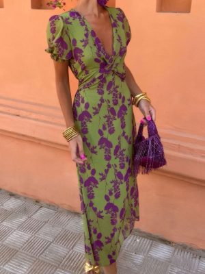 Bloemenprint Midi-jurk