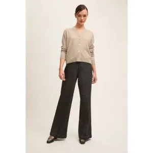 LK Bennett Cd Mara V Neck Cardi Champagne