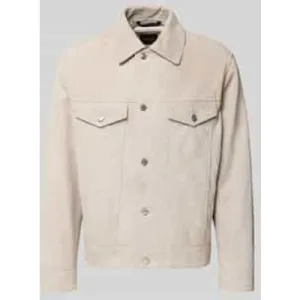 Boss Orange Regular fit leren jack van echt geitenleer, model ‘JOHOT’