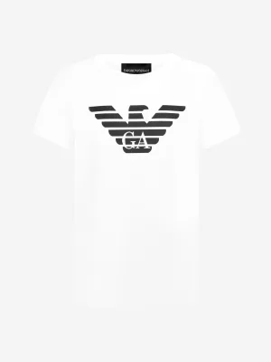 Emporio Armani Jongens Pima Katoenen Logo T-shirt