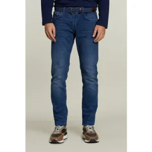 River Woods Slim Fit 5-pocket Jeans Stone