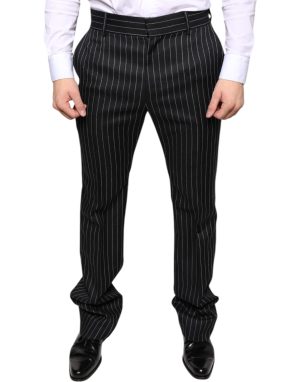 Klassiek Pasvorm Pinstripe Broek