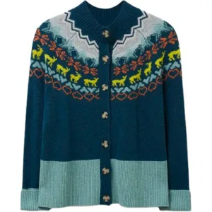 White Stuff Winters Walk Cardi Teal