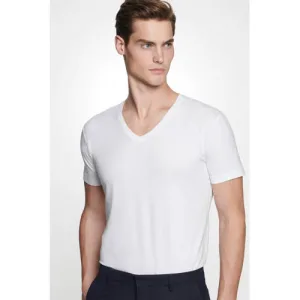 Seidensticker slim T-shirt wit