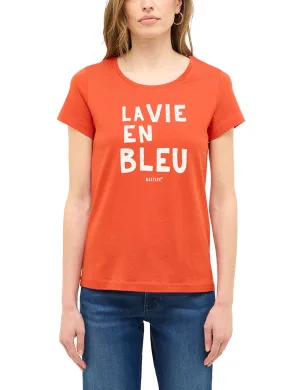 MUSTANG Shirt met korte mouwen Dames stijl Alma