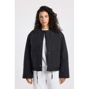 America Today gewatteerde jas zwart