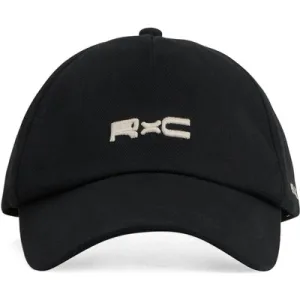 Reiss Initials Embroidered Motif Cotton Twill Cap Black