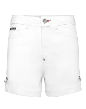 Denim Korte Broek Iconic Plein