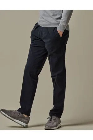 Profuomo Chino donkerblauw, Effen