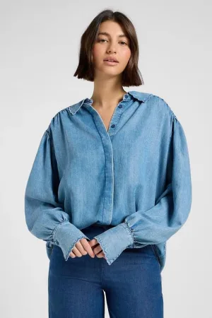 LEE Regular Statement Collar Shirt | Indigo