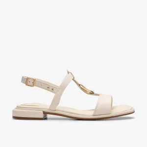 Ariany Sling Crème Leren Sandalen