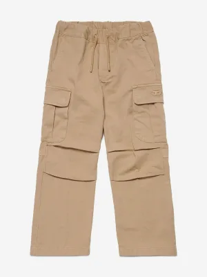 Diesel Jongens Cargo Broek in Beige