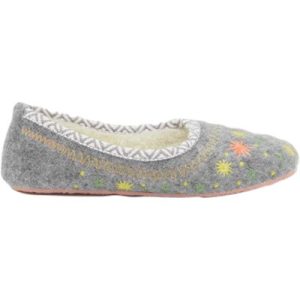 White Stuff Star Embroidered Ballerina Grey Multi