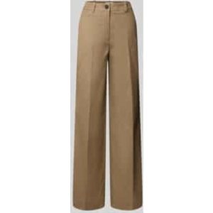Marc O’Polo Wide leg broek van een mix van katoen en lyocell