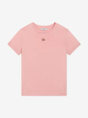 Meisjes Diamante Logo T-shirt in Roze