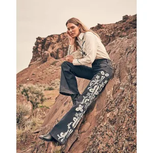 Uitlopende damesbroek Wrangler 70s Flare