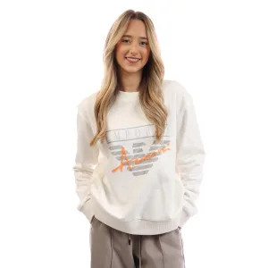 Women’s Emporio Armani Crewneck Sweatshirt in White